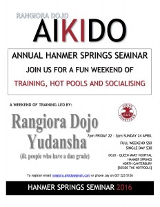 2016 Rangiora Dojo Hamner Seminar